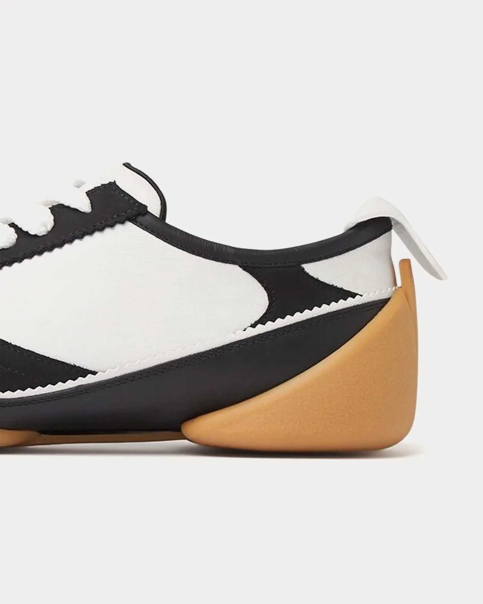 Flexion Leather & Rubber Black / White Low Top Sneakers