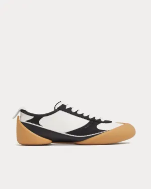 Flexion Leather & Rubber Black / White Low Top Sneakers