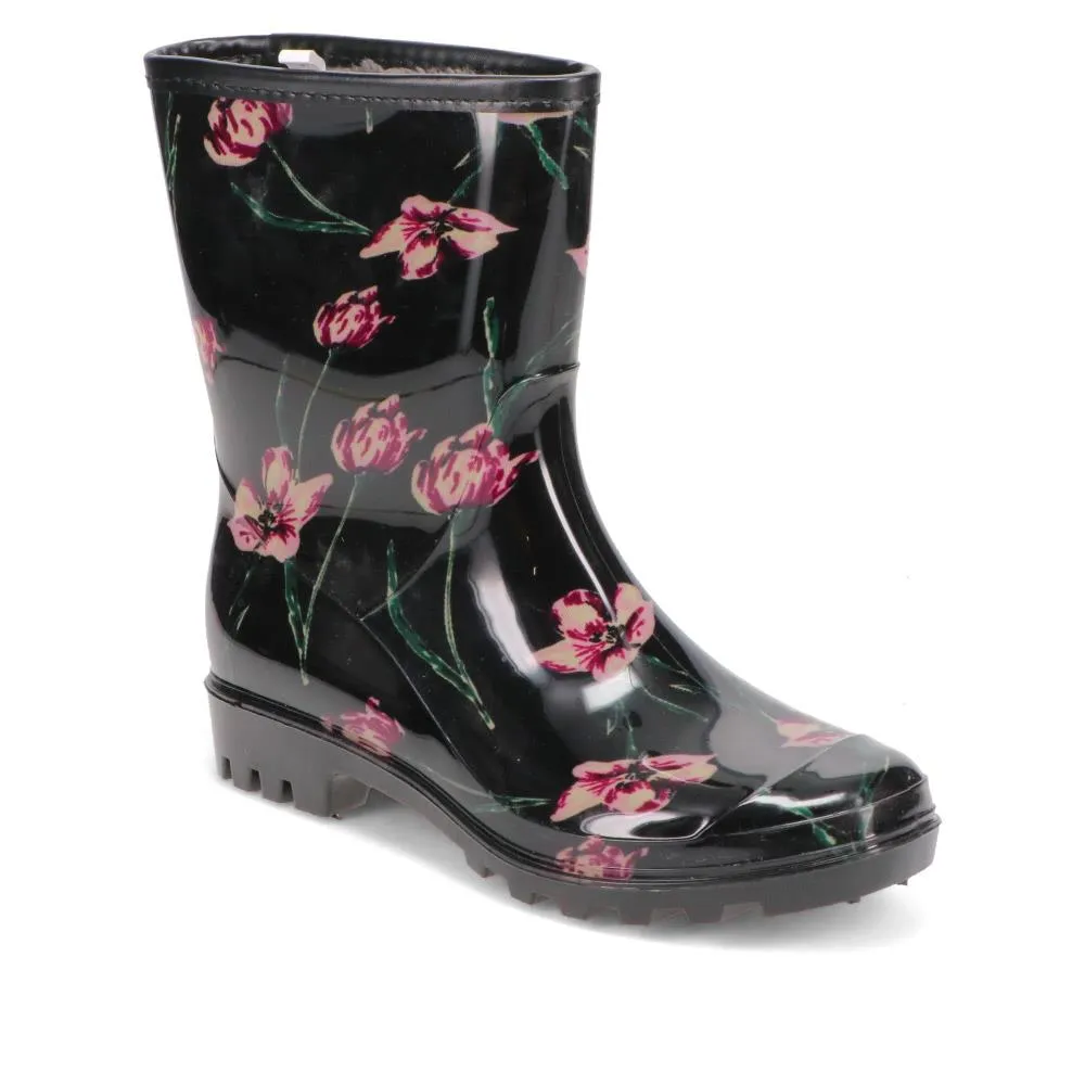 Floral Print Calf-length Wellies - ITAJA36005 / 323 127