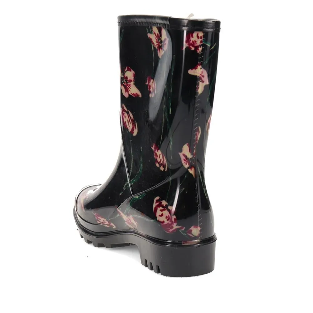 Floral Print Calf-length Wellies - ITAJA36005 / 323 127