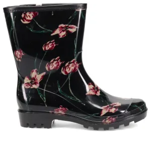 Floral Print Calf-length Wellies - ITAJA36005 / 323 127
