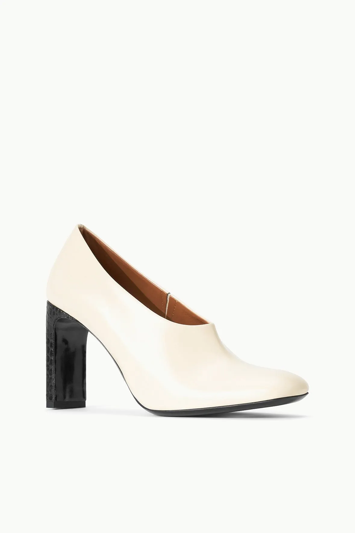 FLORENTINE PUMP | CREAM BLACK