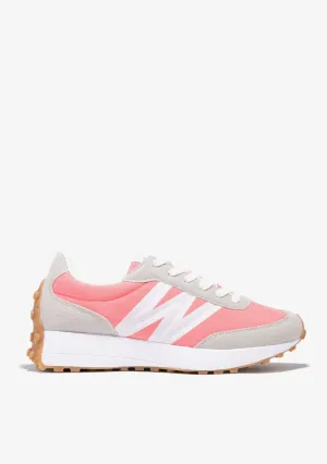 Fuchsia Logo Sneakers