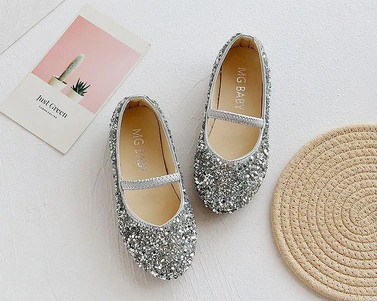 Girl's Children's Casual Shoes CCSUOS13 Leather Glitter Sandal