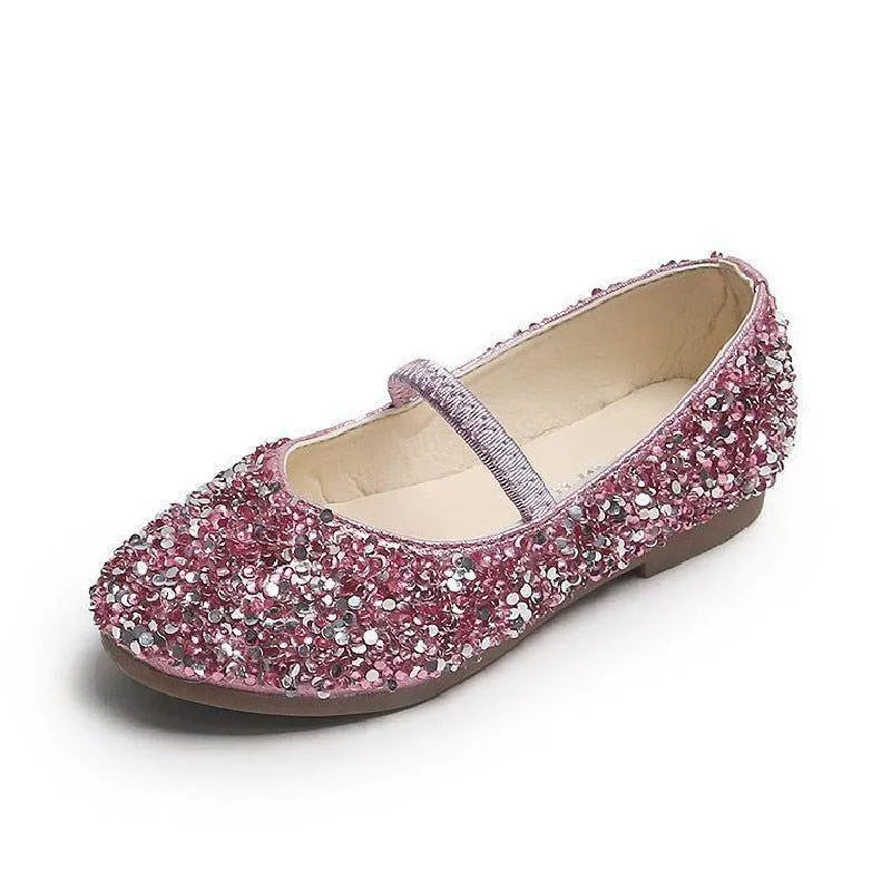 Girl's Children's Casual Shoes CCSUOS13 Leather Glitter Sandal