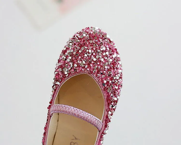 Girl's Children's Casual Shoes CCSUOS13 Leather Glitter Sandal