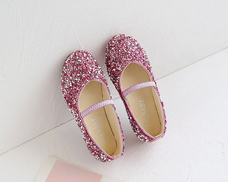 Girl's Children's Casual Shoes CCSUOS13 Leather Glitter Sandal