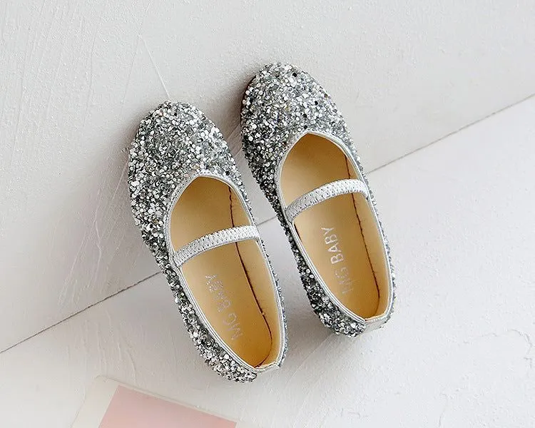 Girl's Children's Casual Shoes CCSUOS13 Leather Glitter Sandal