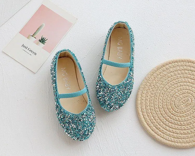 Girl's Children's Casual Shoes CCSUOS13 Leather Glitter Sandal