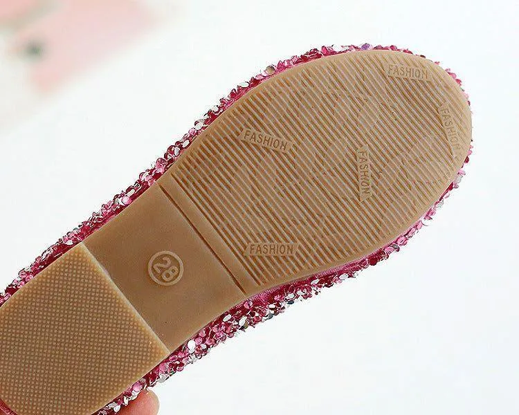 Girl's Children's Casual Shoes CCSUOS13 Leather Glitter Sandal