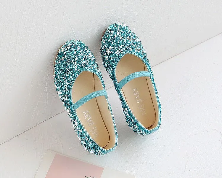 Girl's Children's Casual Shoes CCSUOS13 Leather Glitter Sandal