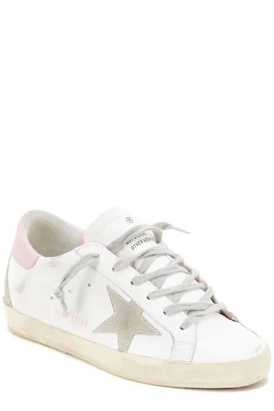 GOLDEN GOOSE Effortlessly Cool: Distressed Canvas Sneakers for Fashion-Forward Women