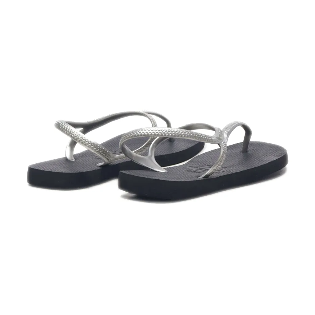 Havaianas Urban Basic Slippers Rubber Silver Colour For Women