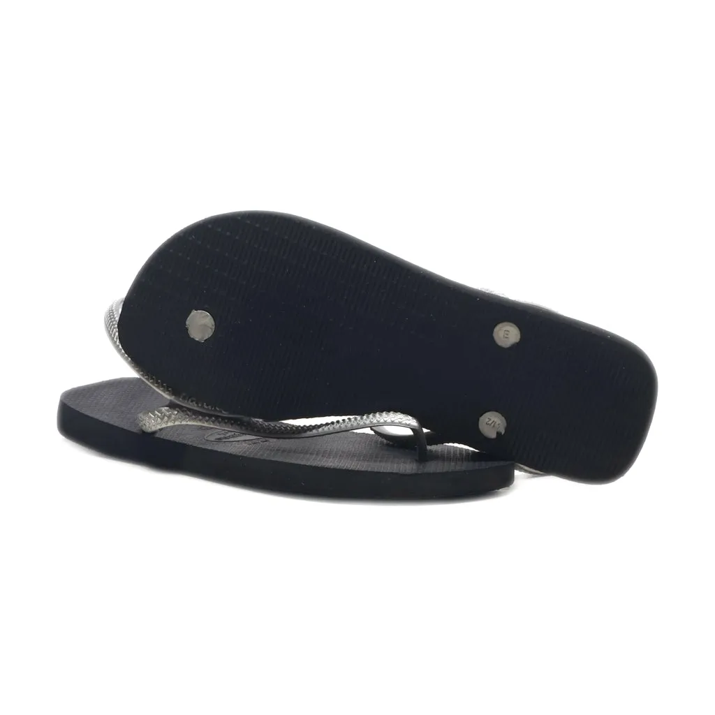 Havaianas Urban Basic Slippers Rubber Silver Colour For Women