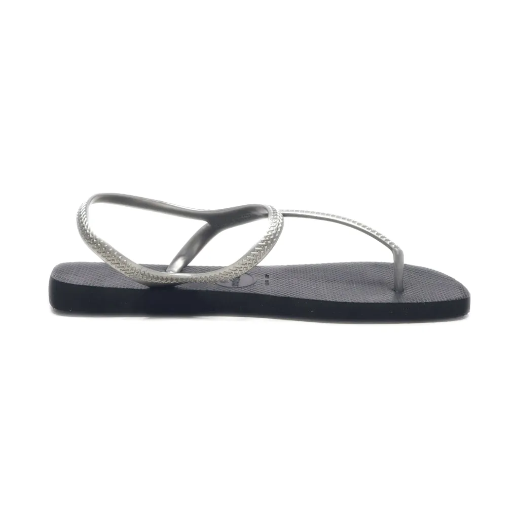 Havaianas Urban Basic Slippers Rubber Silver Colour For Women