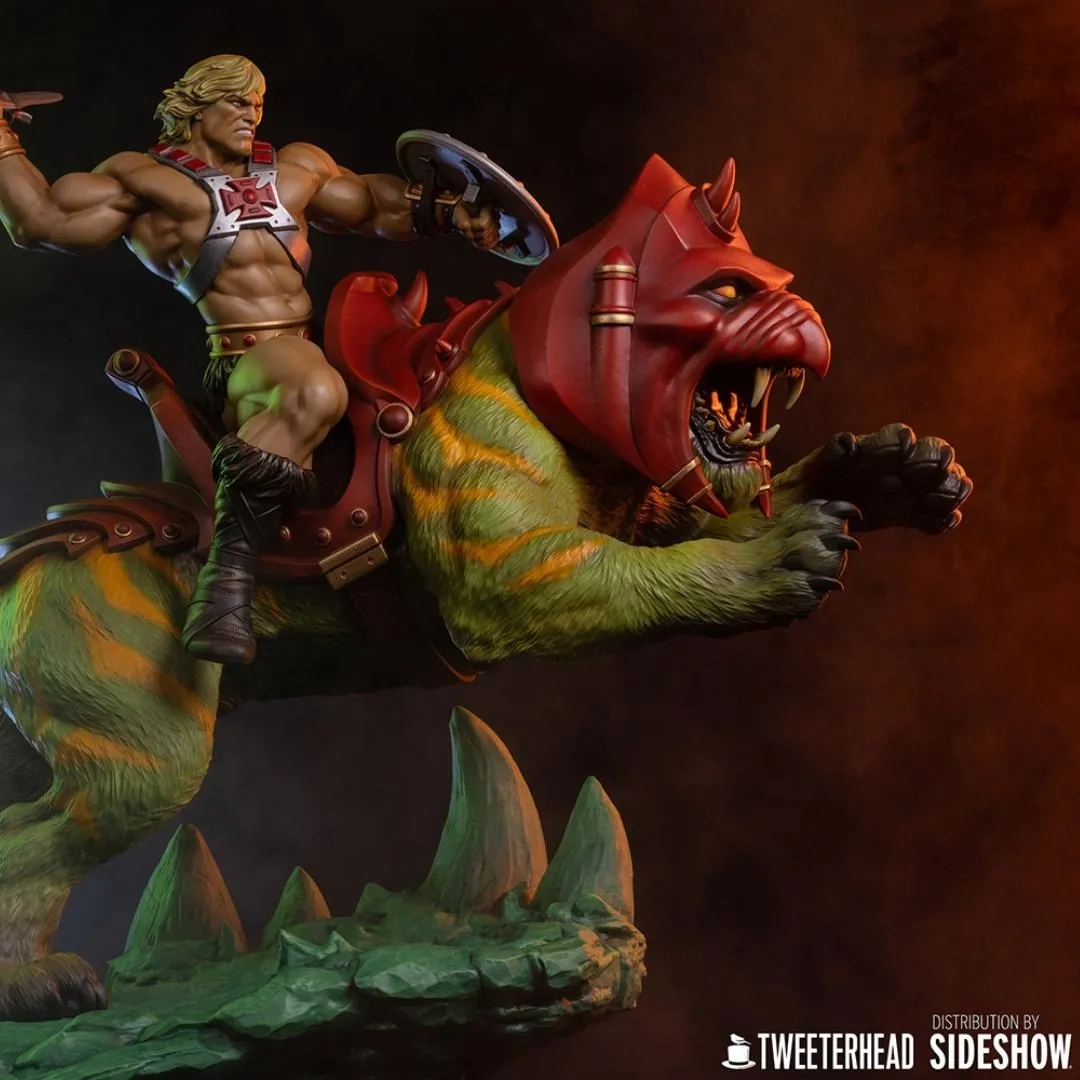 He-Man and Battle Cat Classic Deluxe Maquette by Tweeterhead