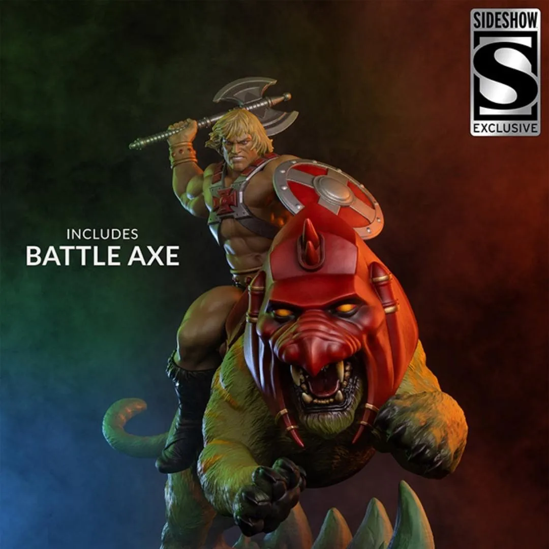 He-Man and Battle Cat Classic Deluxe Maquette by Tweeterhead