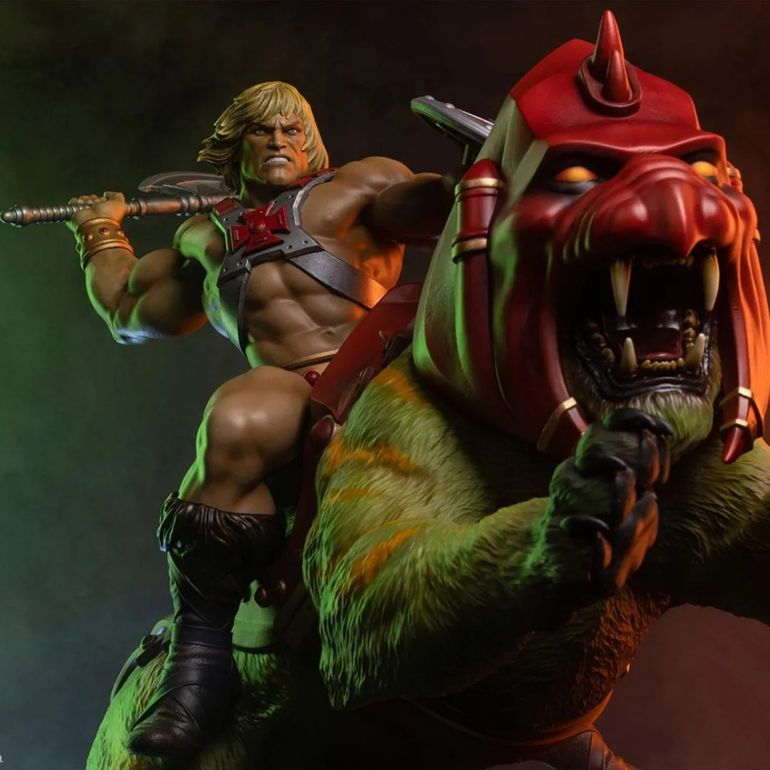 He-Man and Battle Cat Classic Deluxe Maquette by Tweeterhead