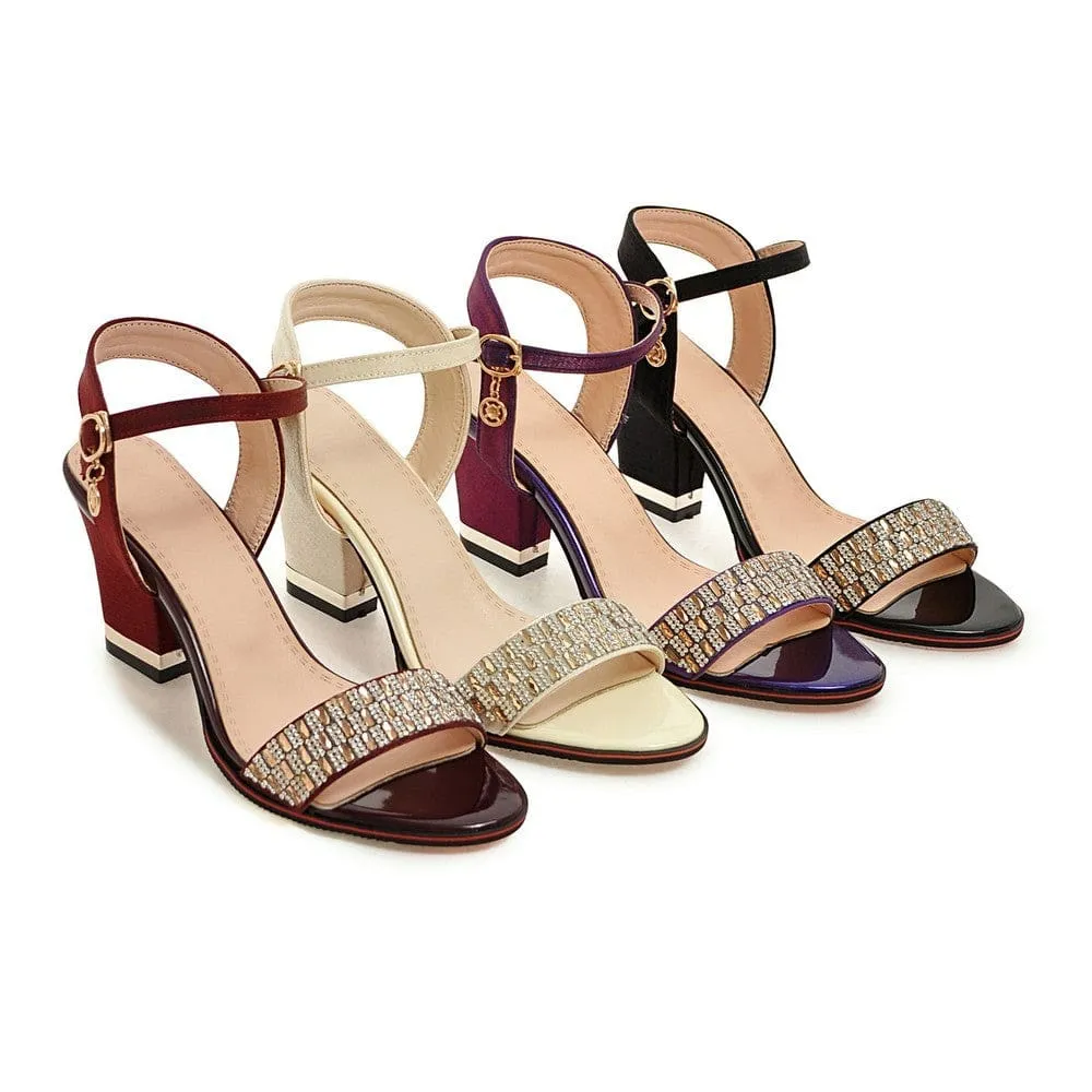 High Heel Bling Crystal Ladies Sandals