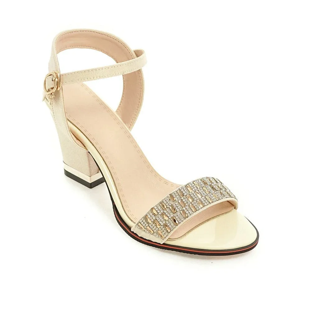 High Heel Bling Crystal Ladies Sandals