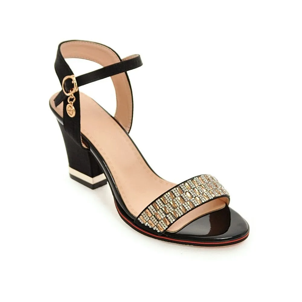 High Heel Bling Crystal Ladies Sandals