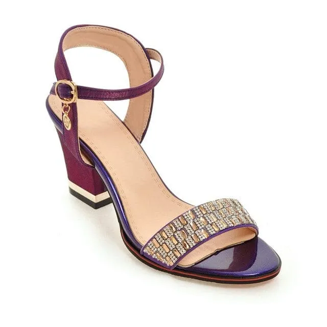 High Heel Bling Crystal Ladies Sandals