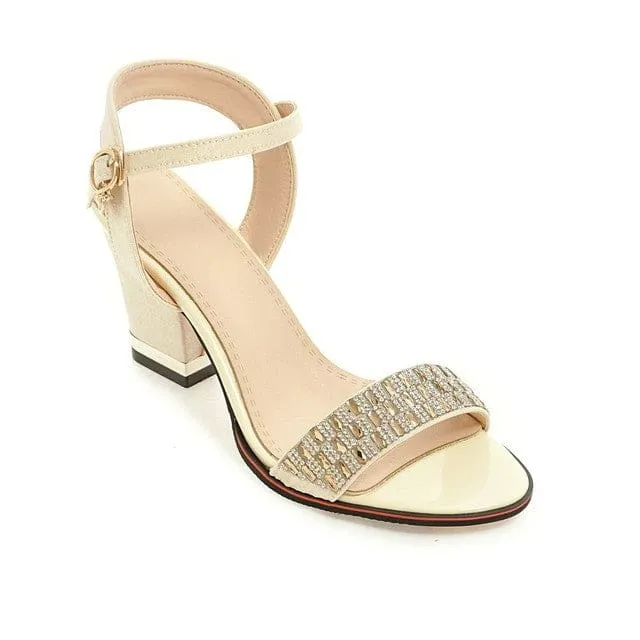 High Heel Bling Crystal Ladies Sandals