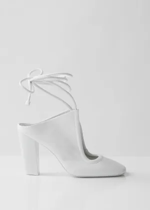 High-heeled Laced Pumps