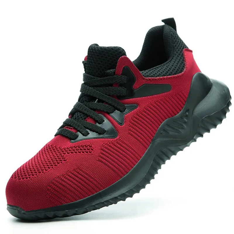 Hnzxzm Male Work Sneakers Toe Cap Work Safety Boot Comfort Men Boots Anti-puncture Safety Shoes Men Indestructible Shoes Work Boots