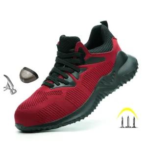 Hnzxzm Male Work Sneakers Toe Cap Work Safety Boot Comfort Men Boots Anti-puncture Safety Shoes Men Indestructible Shoes Work Boots