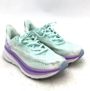 Hoka Clifton 9 Women's Aqua Sneakers - Size 6.5B