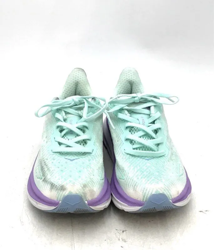 Hoka Clifton 9 Women's Aqua Sneakers - Size 6.5B