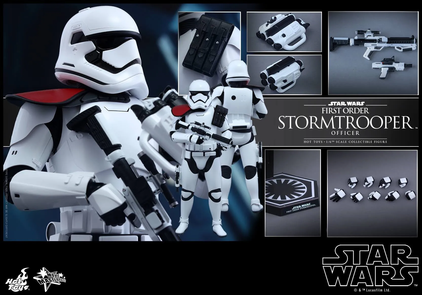 Hot Toys - MMS324 – Star Wars: The Force Awakens - First Order Stormtrooper Officer Collectible Figure