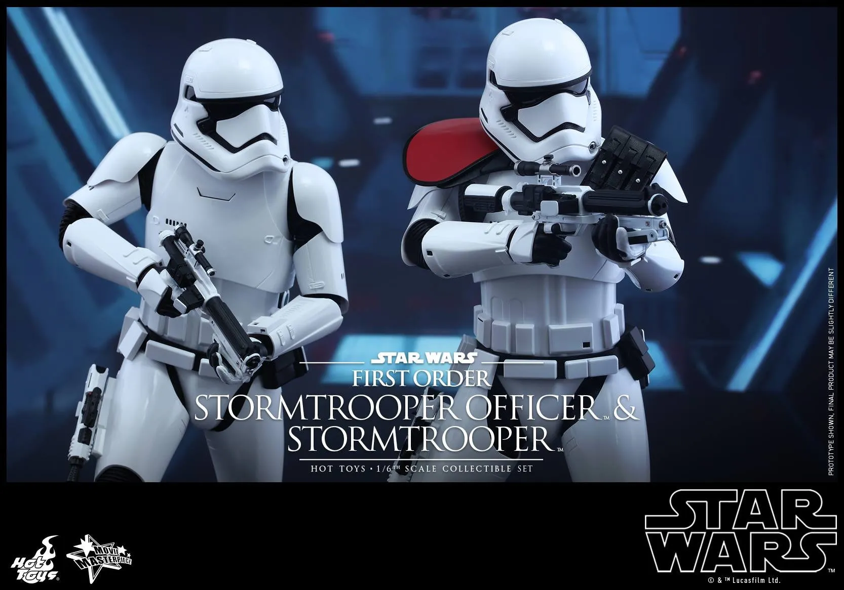 Hot Toys - MMS325 – Star Wars: The Force Awakens - First Order Stormtrooper Officer & Stormtrooper Collectible Figures Set