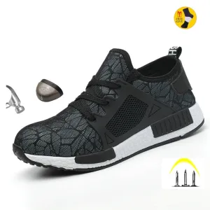Indestructible Ryder Shoes Men and Women Steel Toe Cap Work Safety Shoes Puncture-Proof Boots Lightweight Breathable Sneakers