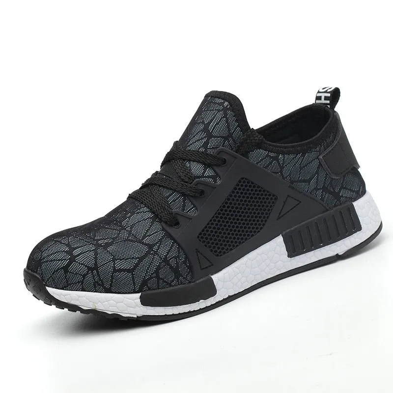 Indestructible Ryder Shoes Men and Women Steel Toe Cap Work Safety Shoes Puncture-Proof Boots Lightweight Breathable Sneakers