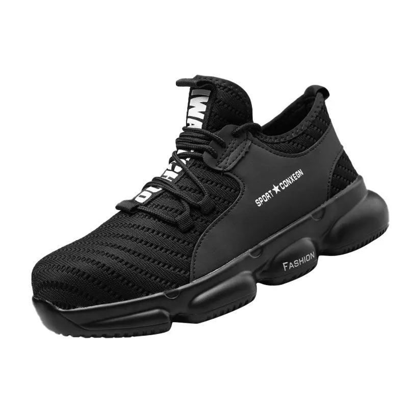 Indestructible Shoes Men Safety Work Shoes with Steel Toe Cap Puncture-Proof Boots Lightweight Breathable Sneakers Dropshipping