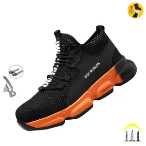 Indestructible Shoes Men Safety Work Shoes with Steel Toe Cap Puncture-Proof Boots Lightweight Breathable Sneakers Dropshipping
