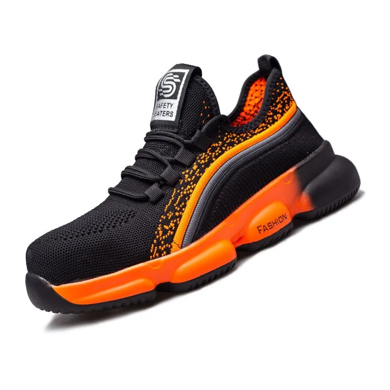 Indestructible Shoes Men Safety Work Shoes with Steel Toe Cap Puncture-Proof Boots Lightweight Breathable Sneakers Dropshipping