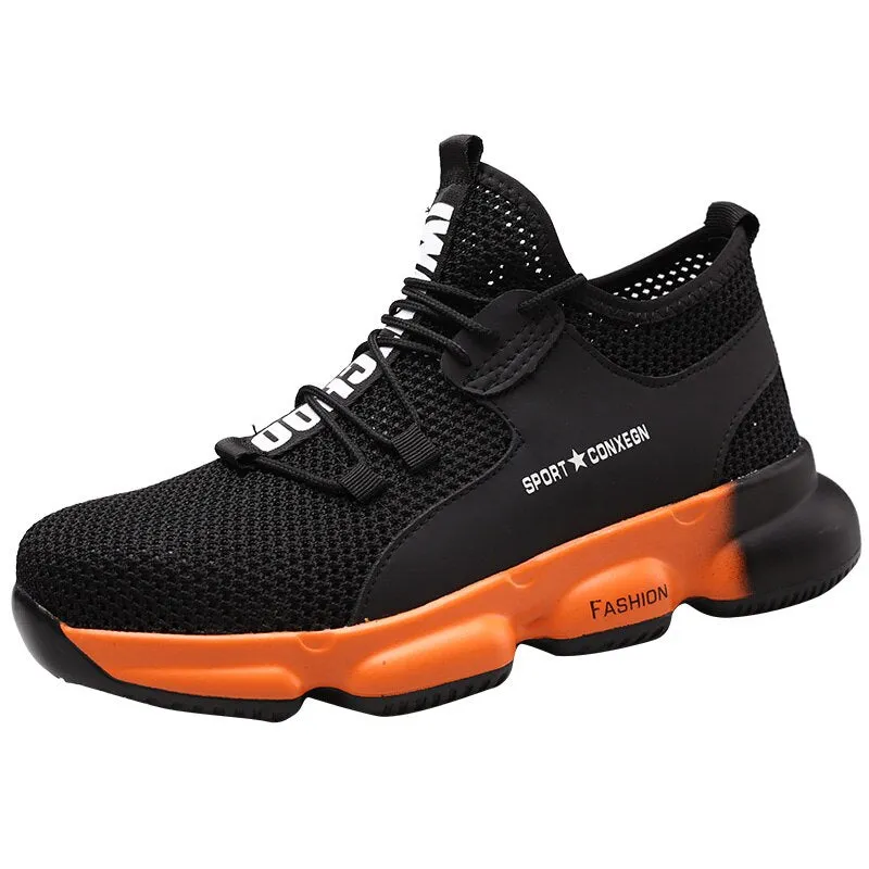 Indestructible Shoes Men Safety Work Shoes with Steel Toe Cap Puncture-Proof Boots Lightweight Breathable Sneakers Dropshipping