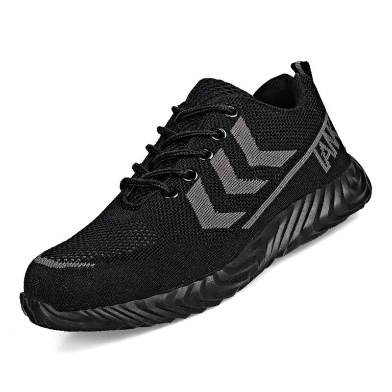Indestructible Shoes Men Work Safety Shoes with Steel Toe Cap Puncture-Proof Boots Lightweight Breathable Sneakers Dropshipping