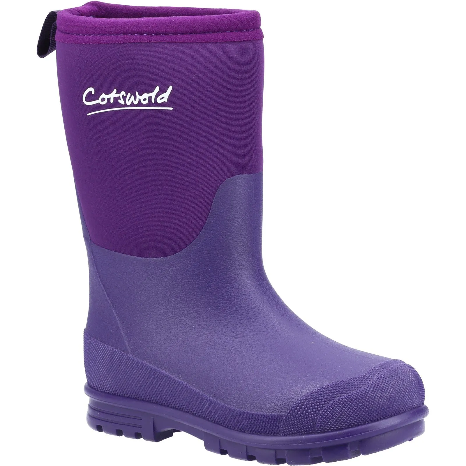 Junior Hilly Neoprene Wellingtons Boots Purple
