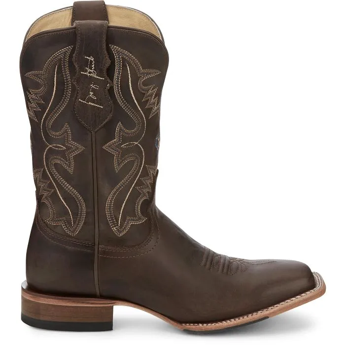 Justin Mens Dillon Square Toe Western Boots Style GR8016