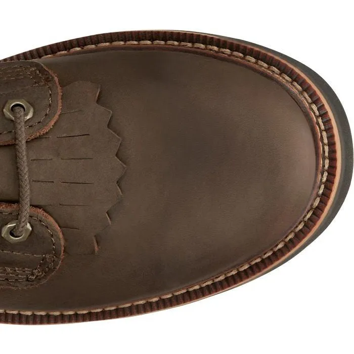 Justin Men's Rivot 8" WP Lace Up Western Work Boot -Brown- OW440