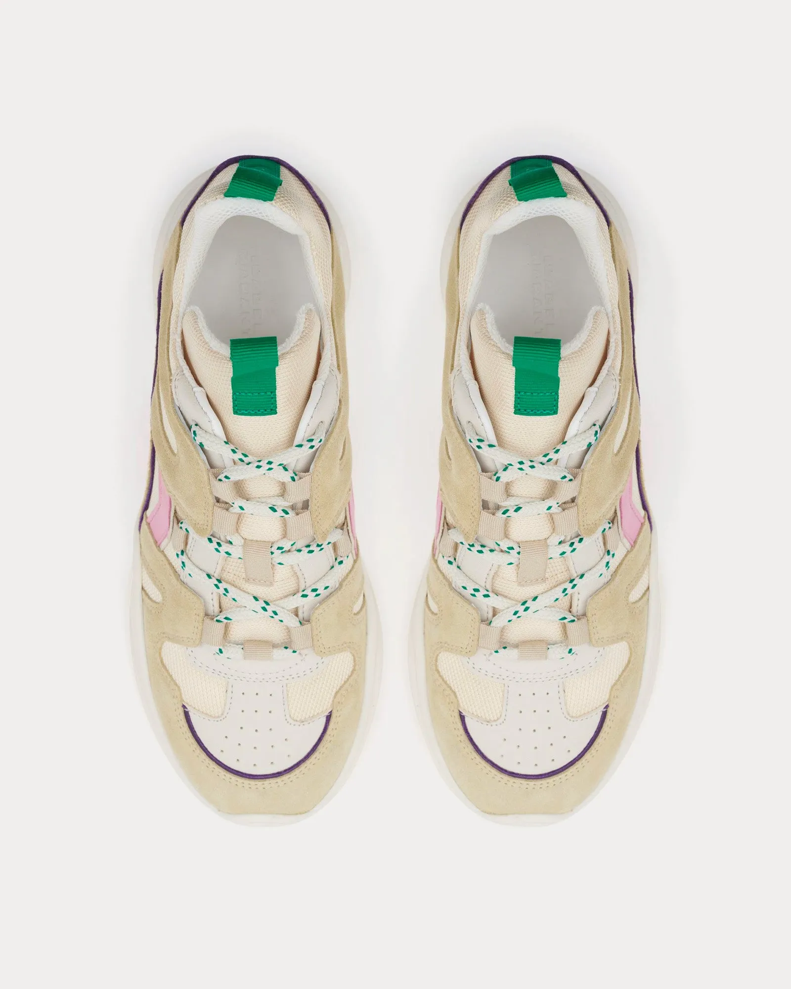 Kindsay Leather Beige / Rose Low Top Sneakers