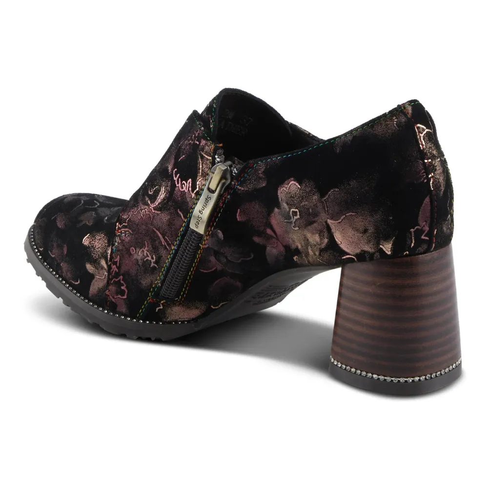 L'artiste By Spring Step Maisiana Black Multi Suede Pump (Women's)
