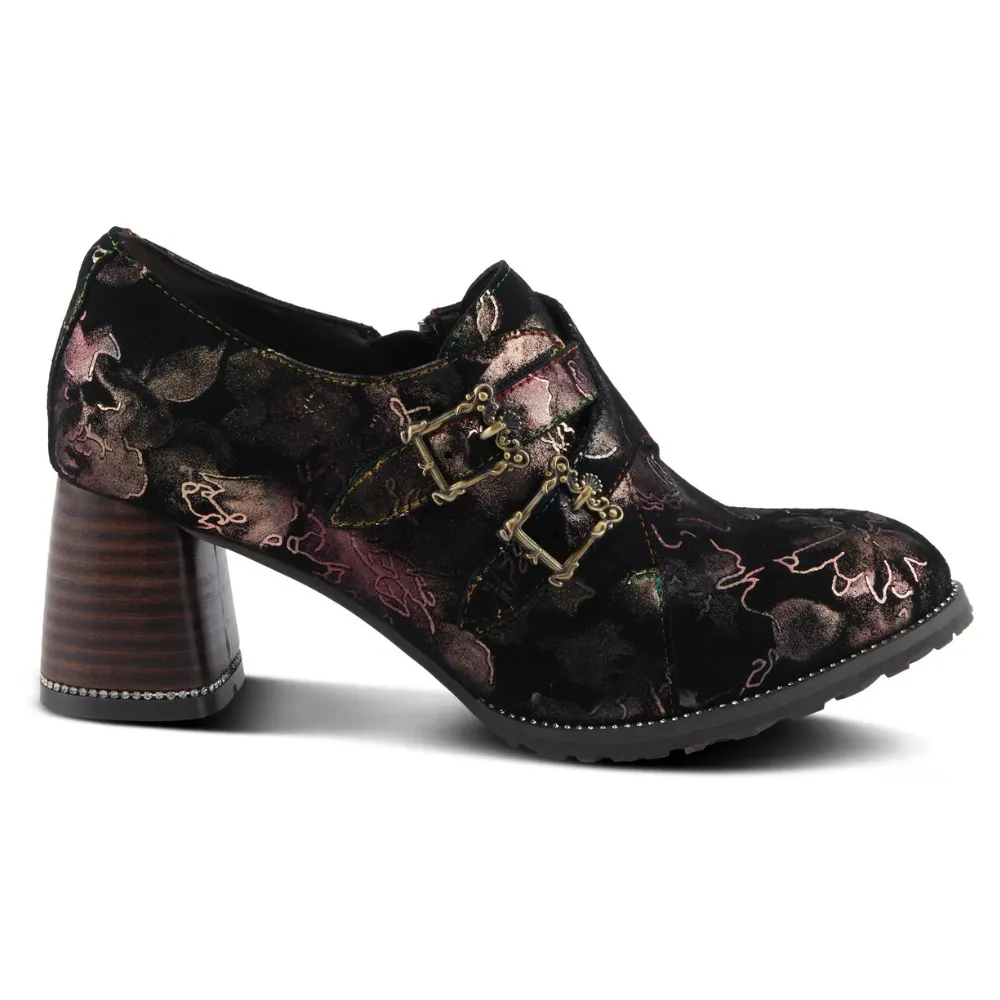 L'artiste By Spring Step Maisiana Black Multi Suede Pump (Women's)