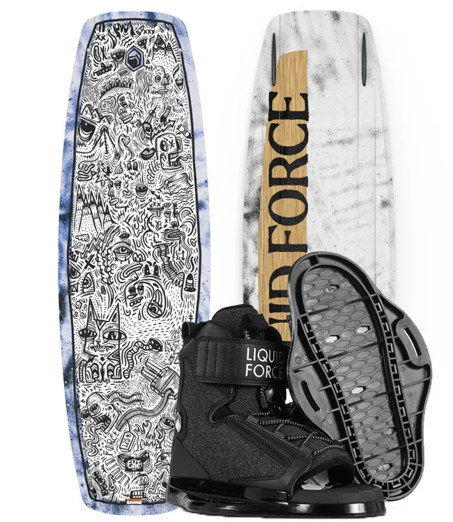 Liquid Force Apex FS Wakeboard Package with Rant Boots (2025)