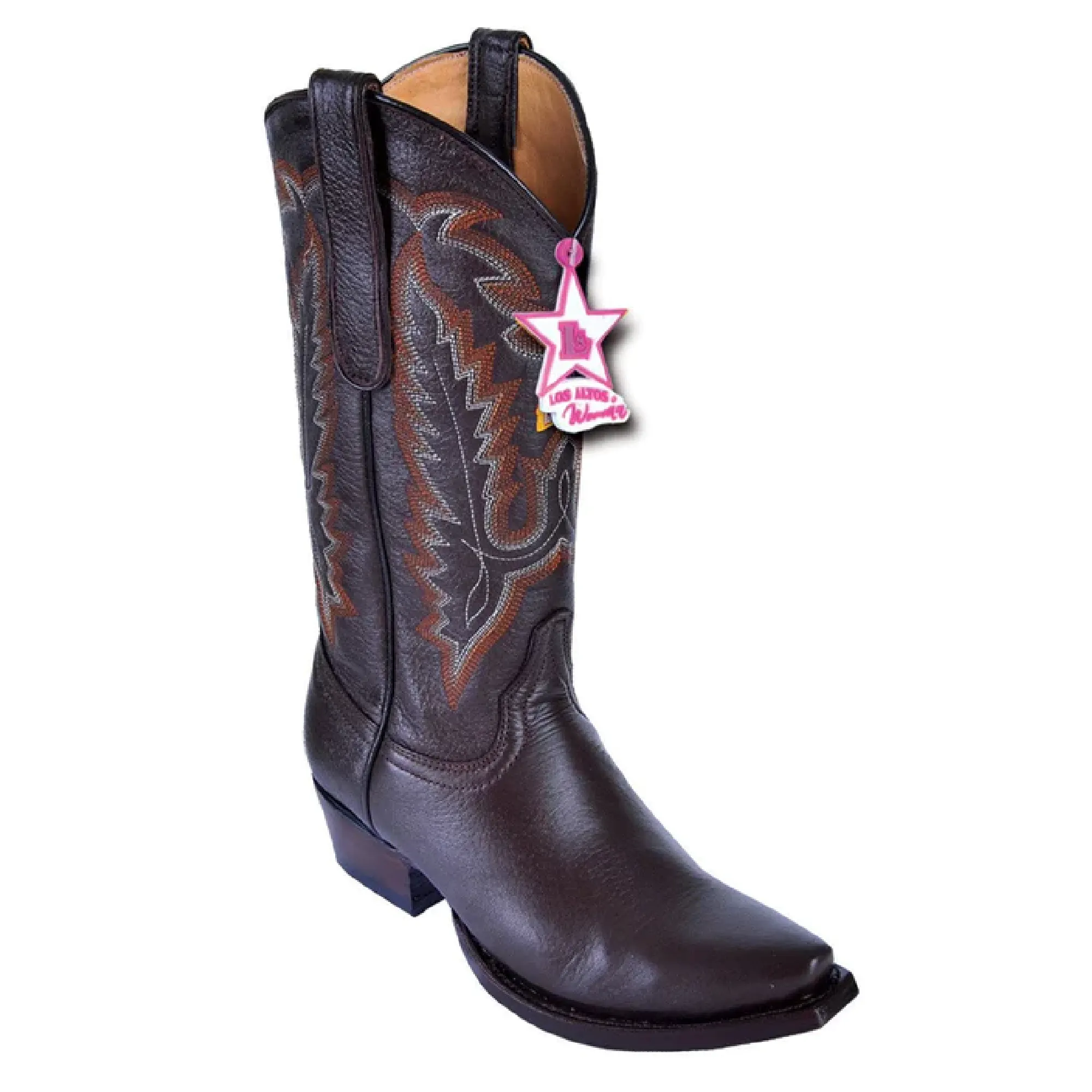 Los Altos Boots Women # 348307 Ladies Snip Toe Boot| Style Deer Boots | Color Brown