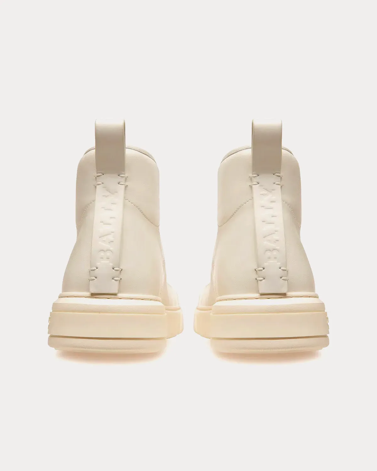 Maren Leather White High Top Sneakers
